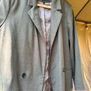 Banana Republic Gray Blazer Coat